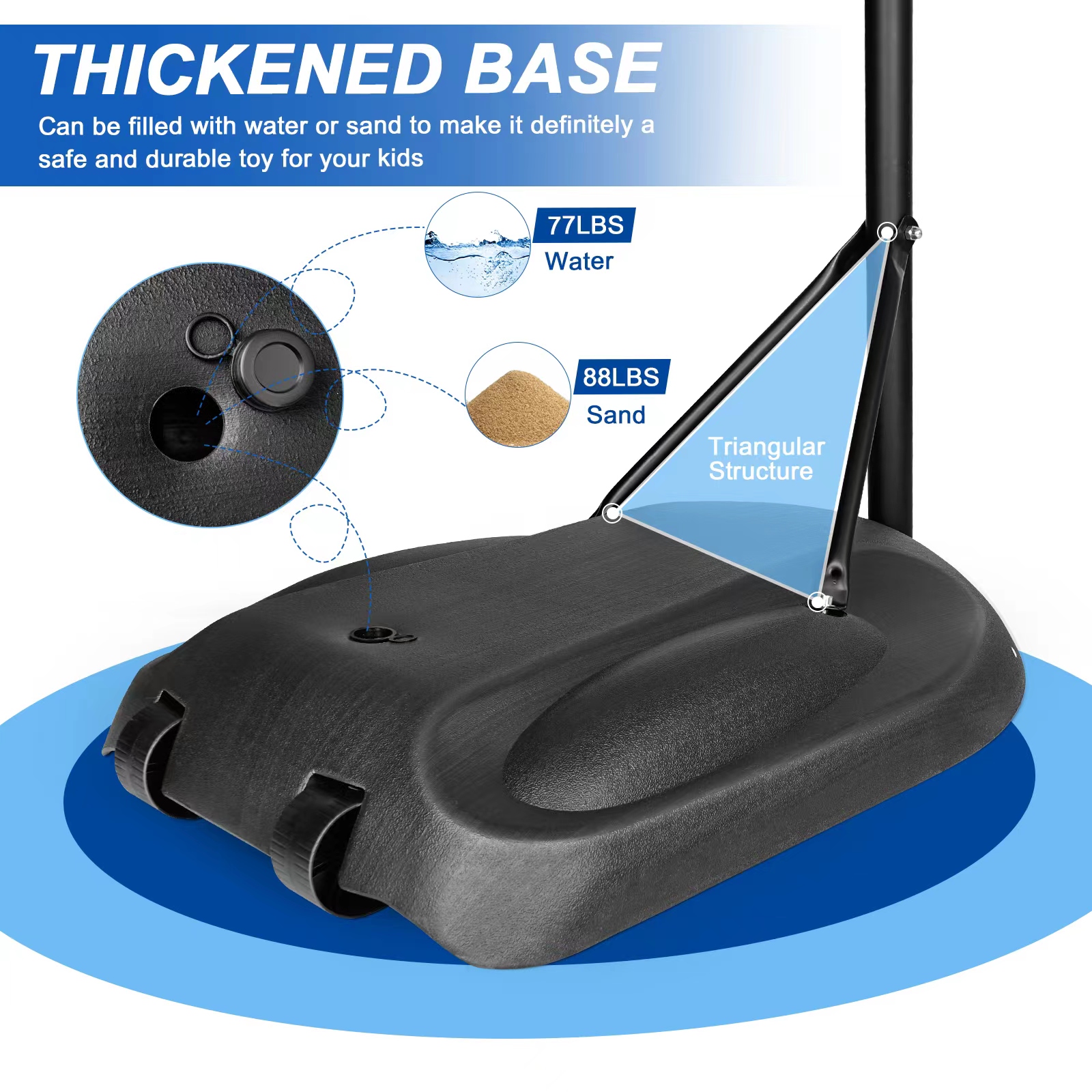 Portable Basketball Hoop System Stand