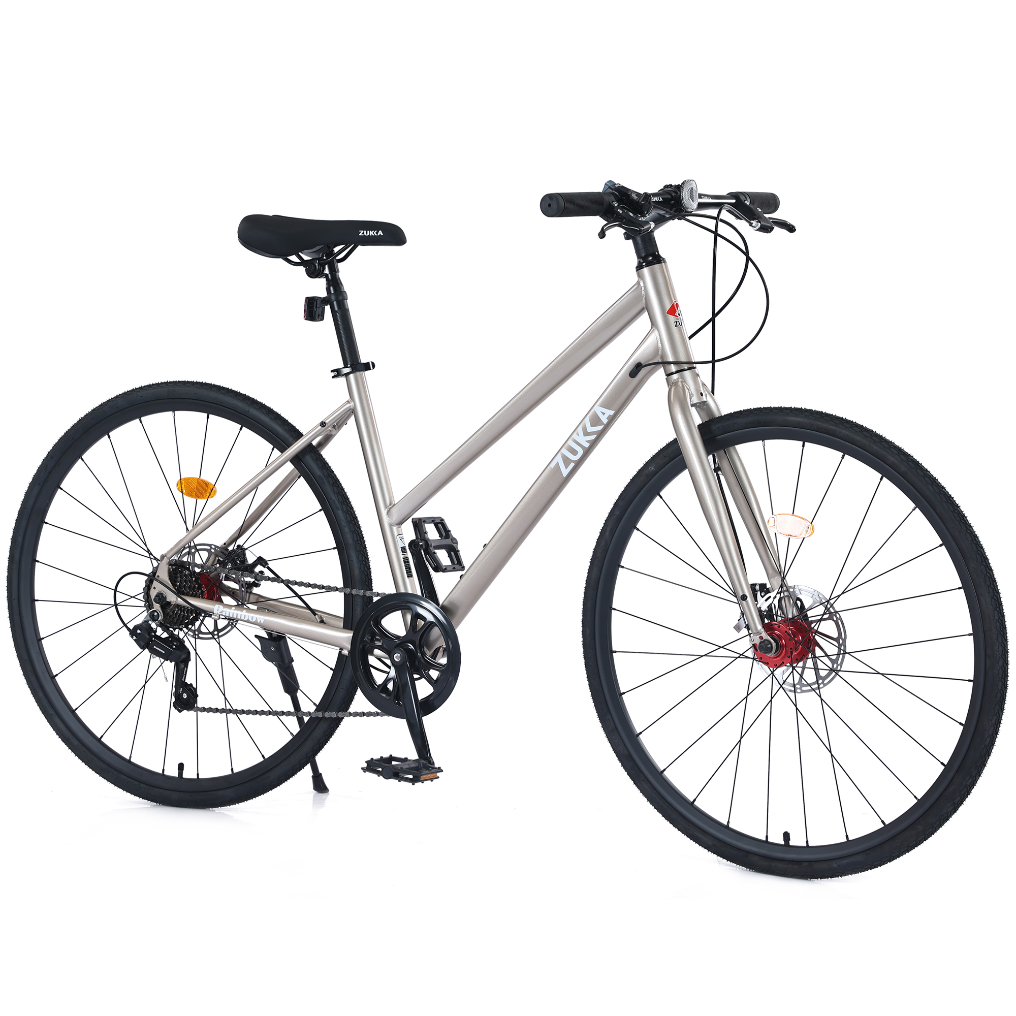 7 Speed Hybrid Bike For Men Women
