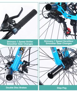 26 Inch Children's Bicycle For Boys Girls, Double Disc Brakes