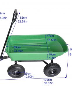 Poly Garden Dump Truck With Steel Frame, 10 Inches