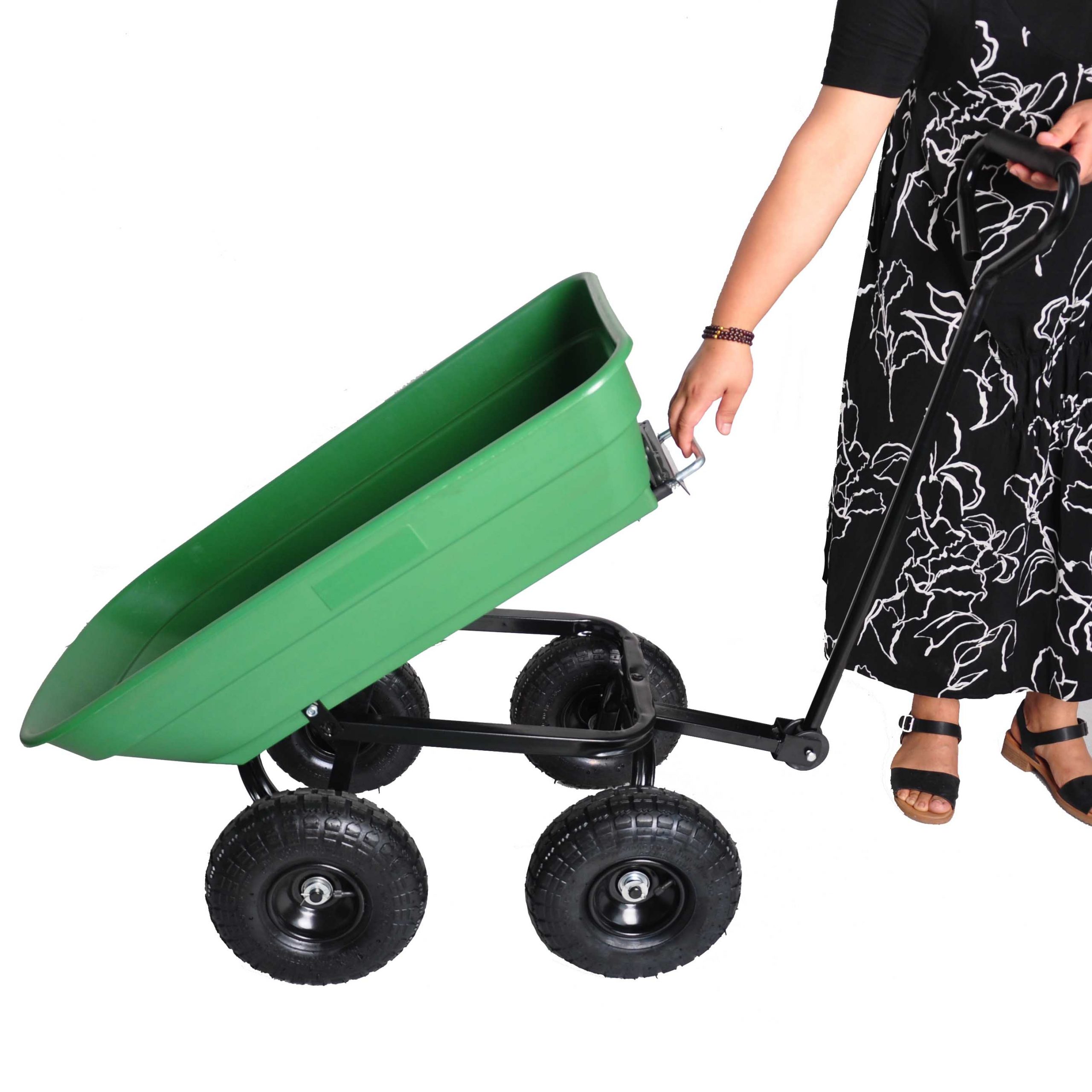 Poly Garden Dump Truck With Steel Frame, 10 Inches