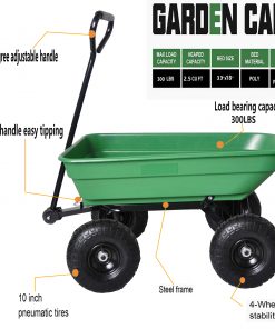 Poly Garden Dump Truck With Steel Frame, 10 Inches
