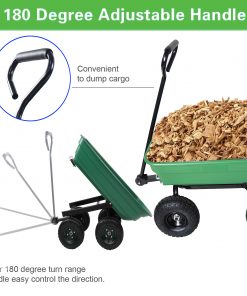 Poly Garden Dump Truck With Steel Frame, 10 Inches