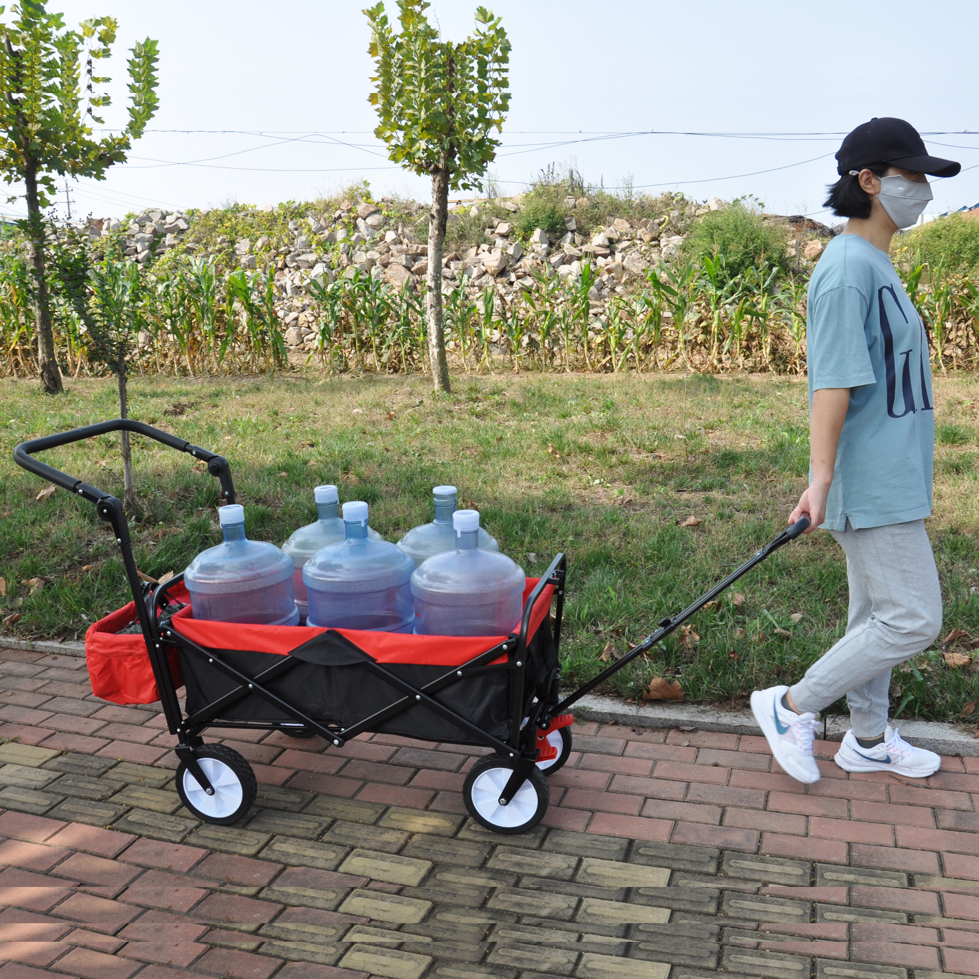 Heavy Duty Folding Garden Portable Wagon