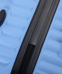 ABS Lightweight Suitcase with Two Hooks, Spinner Wheels, TSA Lock