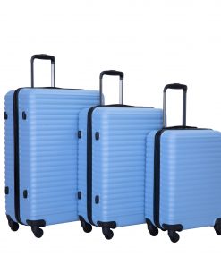 ABS Lightweight Suitcase with Two Hooks, Spinner Wheels, TSA Lock