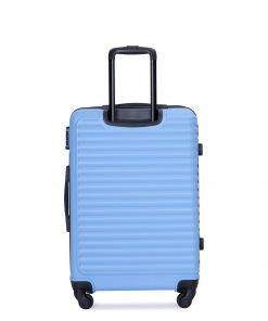 ABS Lightweight Suitcase with Two Hooks, Spinner Wheels, TSA Lock
