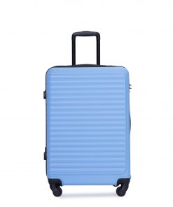 ABS Lightweight Suitcase with Two Hooks, Spinner Wheels, TSA Lock