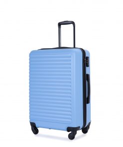 ABS Lightweight Suitcase with Two Hooks, Spinner Wheels, TSA Lock