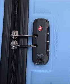 ABS Lightweight Suitcase with Two Hooks, Spinner Wheels, TSA Lock