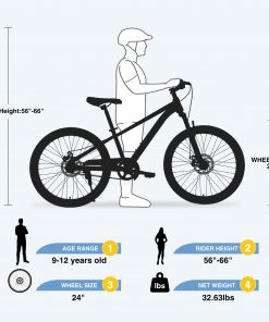 Zukka 24 Inch Mountain Bike For Boys And Girls