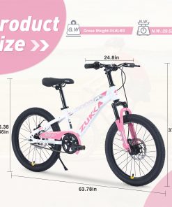 Zukka 20 Inch Mountain Bike for Boys and Girls