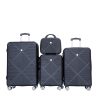 4-Pieces ABS Lightweight Suitcase