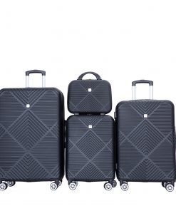 4-Pieces ABS Lightweight Suitcase