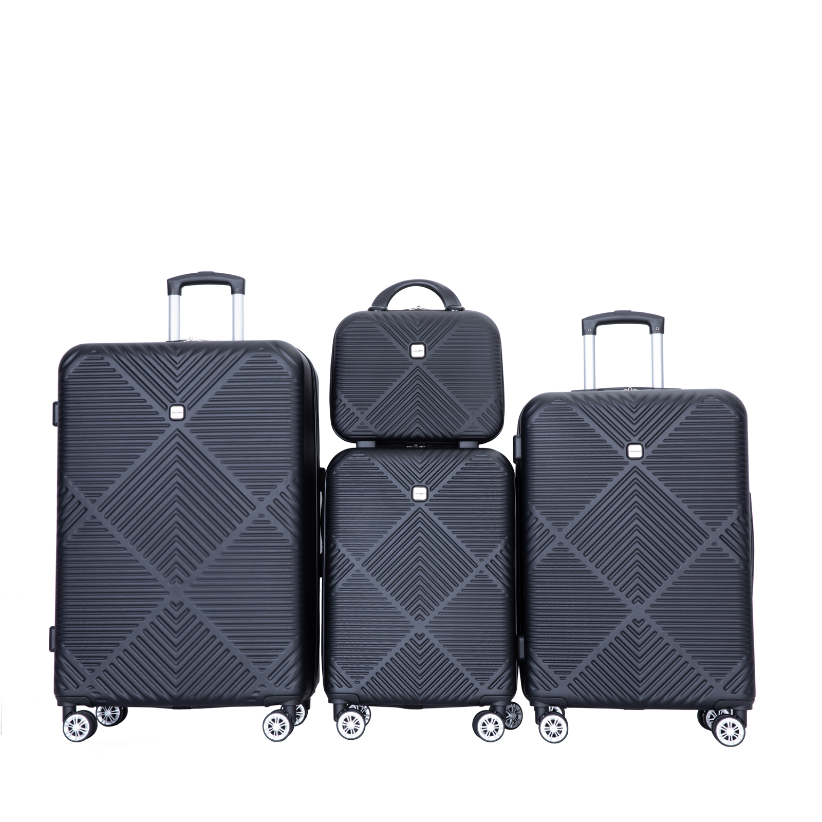 4-Pieces ABS Lightweight Suitcase