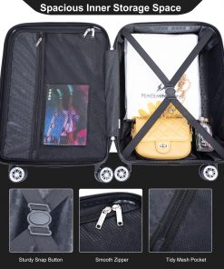 4-Pieces ABS Lightweight Suitcase
