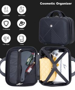 4-Pieces ABS Lightweight Suitcase