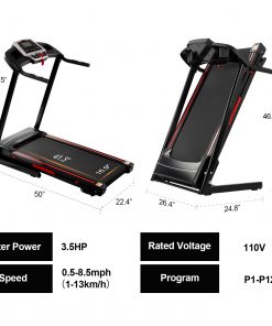 FYC 3.5HP Portable Foldable Treadmills with Incline