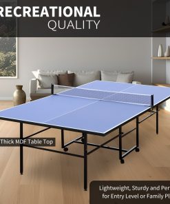 9ft Mid-Size Table Tennis Table