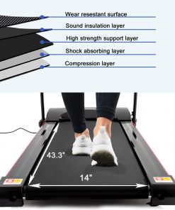 2.5HP 12KM/H Folding Treadmill With Incline
