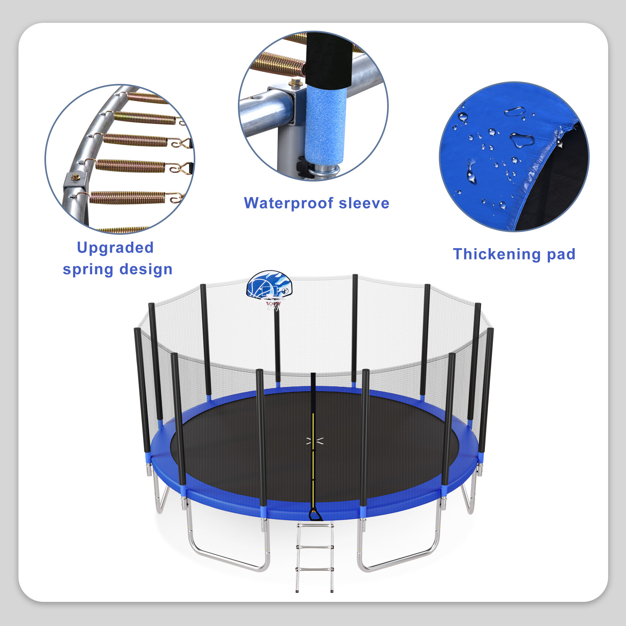 16FT Trampoline for Kids