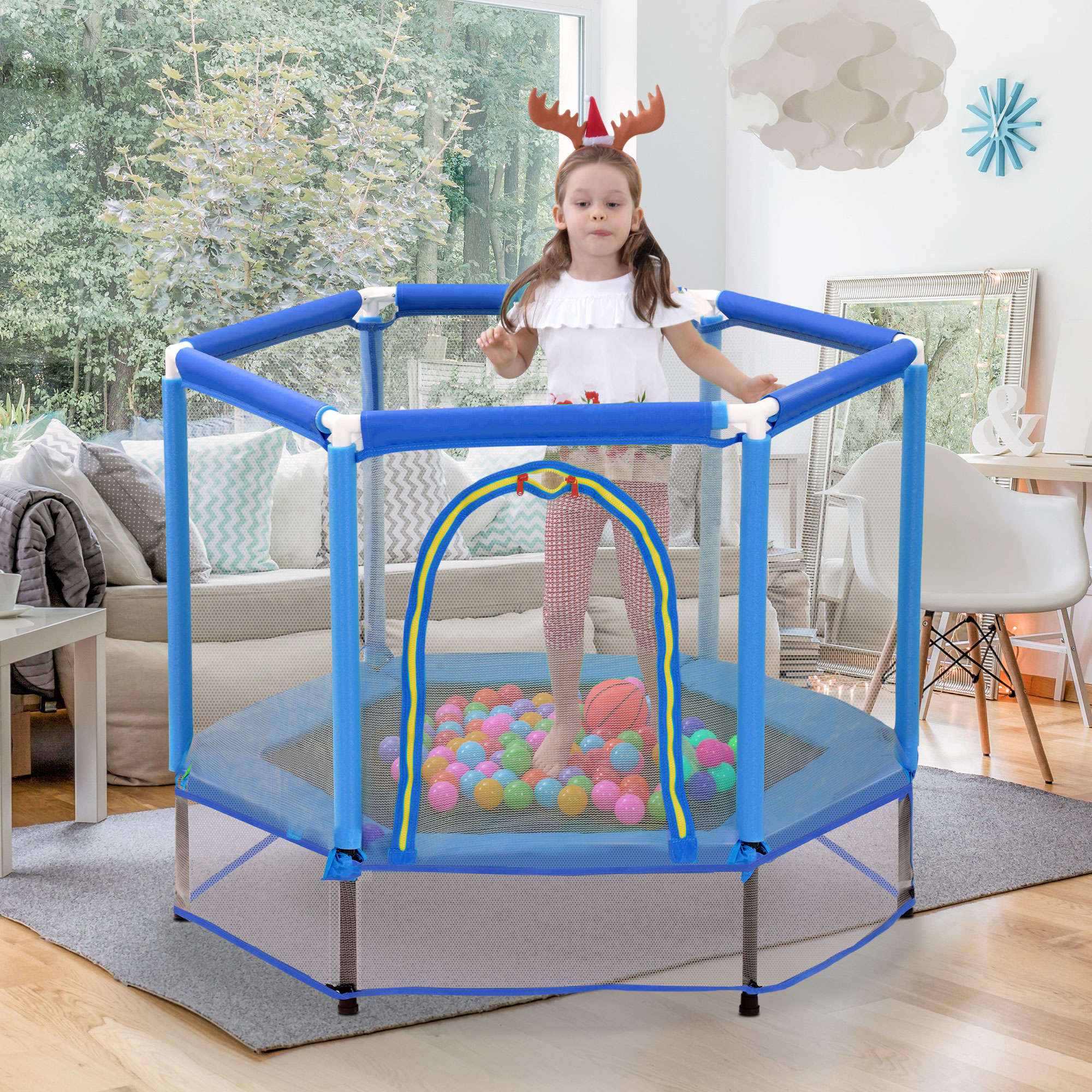 55'' Mini Trampoline for Kids
