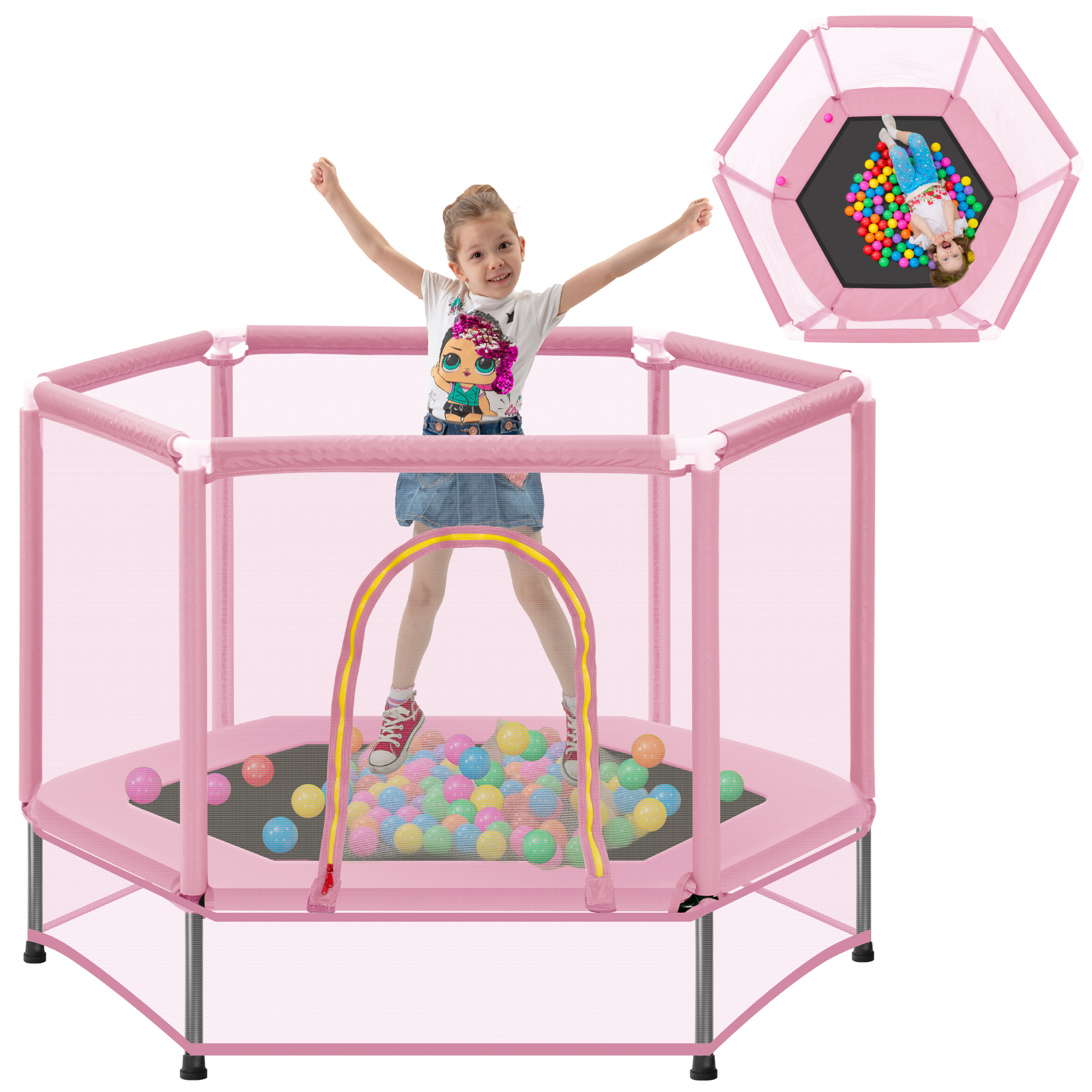 55'' Mini Trampoline for Kids