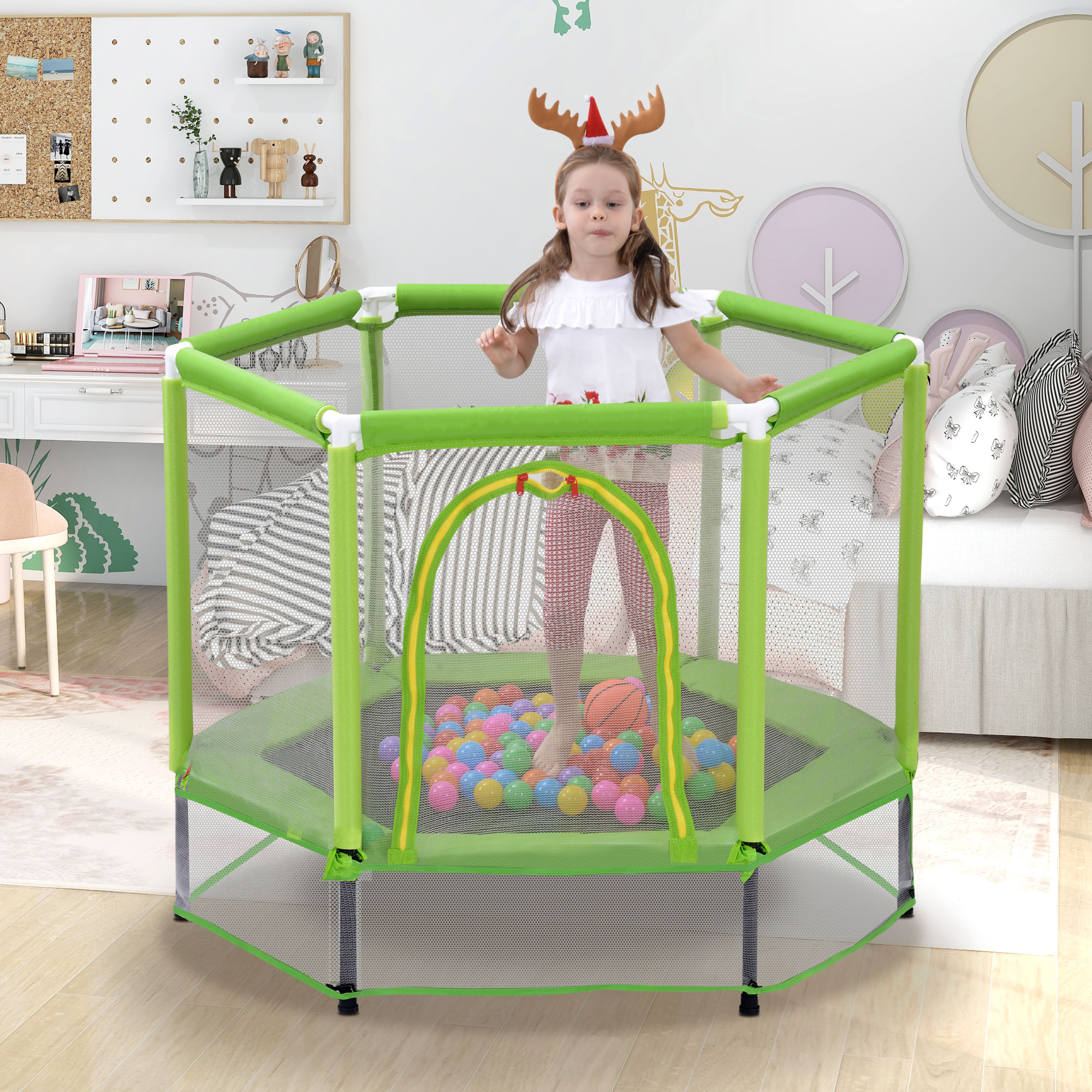 55'' Mini Trampoline for Kids