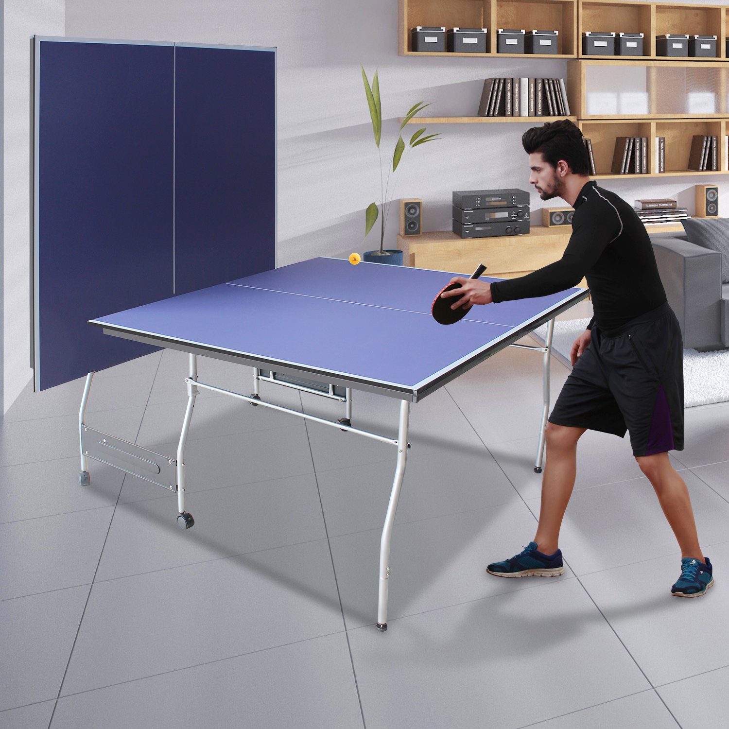 8FT Mid-size Table Tennis Table