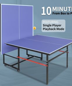 8FT Foldable & Portable Mid-Size Table Tennis Table