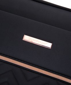 4-Piece Softshell Suitcase with Spinner Wheels