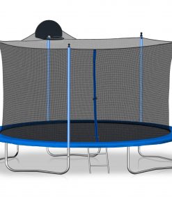 12FT Trampoline for Adults & Kids with Basketball Hoop