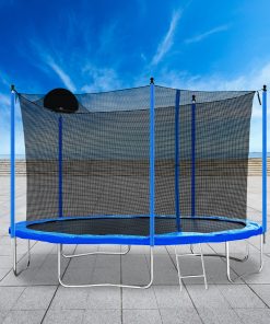 12FT Trampoline for Adults & Kids with Basketball Hoop