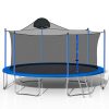 14FT Trampoline for Adults & Kids with Basketball Hoop