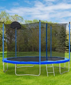 12FT Trampoline for Adults & Kids with Basketball Hoop