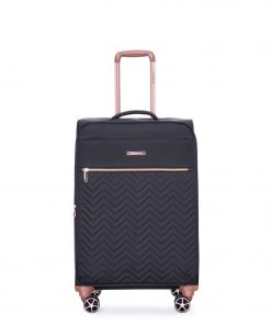 4-Piece Softshell Suitcase with Spinner Wheels