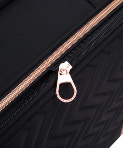 4-Piece Softshell Suitcase with Spinner Wheels