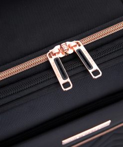 4-Piece Softshell Suitcase with Spinner Wheels