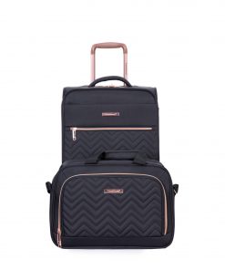 4-Piece Softshell Suitcase with Spinner Wheels