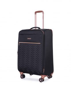 4-Piece Softshell Suitcase with Spinner Wheels