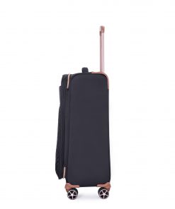 4-Piece Softshell Suitcase with Spinner Wheels