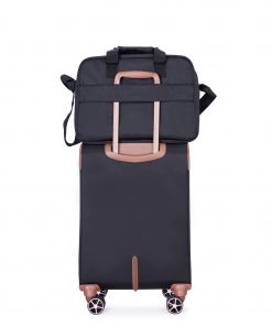 4-Piece Softshell Suitcase with Spinner Wheels