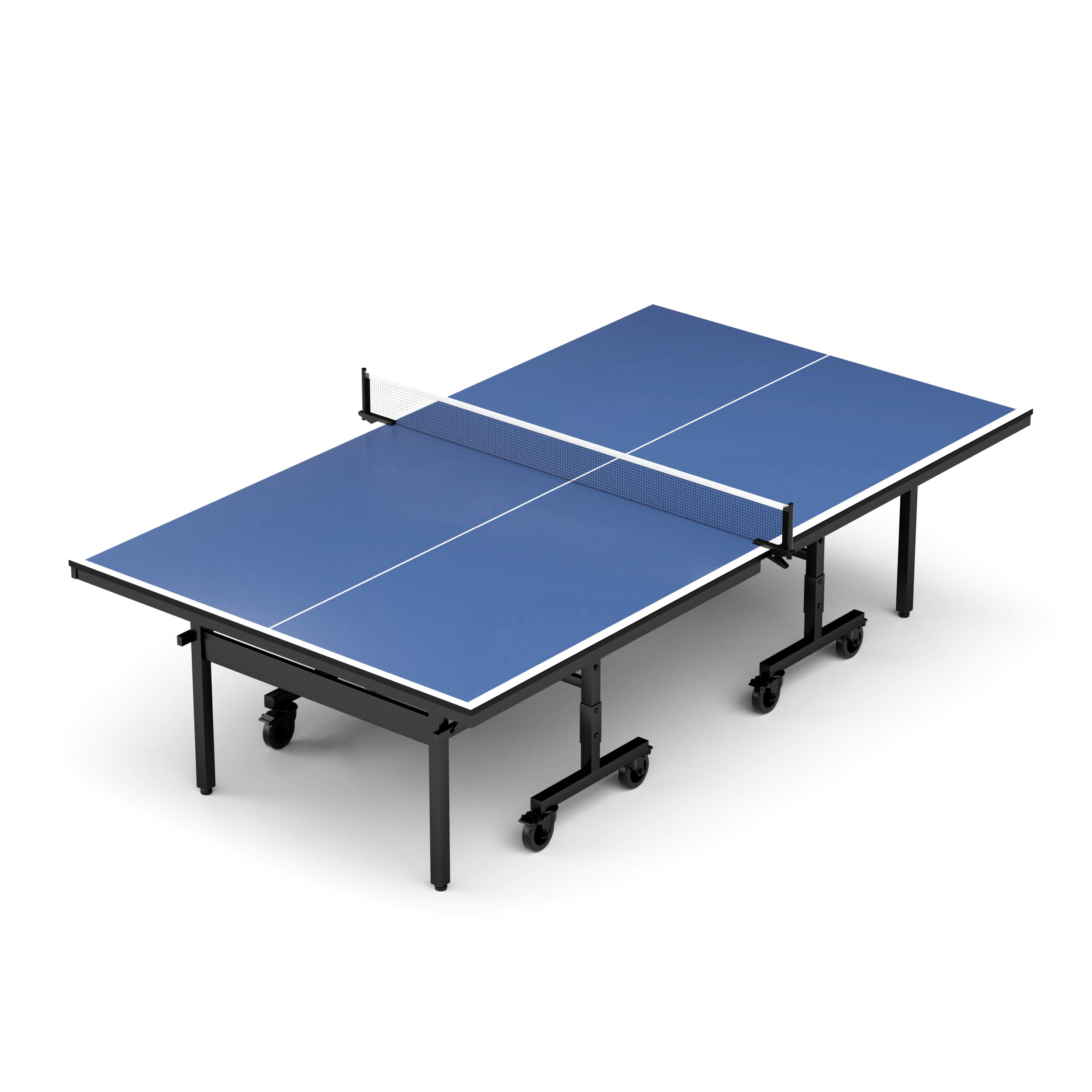 Table Tennis Table with Net and Bats