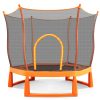6FT Trampoline with Safety Enclosure Net and Ocean Balls