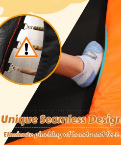 6FT Trampoline with Safety Enclosure Net and Ocean Balls