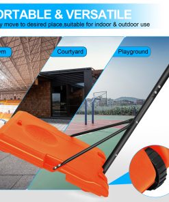 Portable Basketball Goal System With Stable Base And Wheels