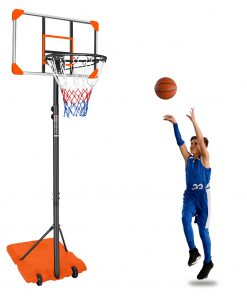 Portable Basketball Goal System With Stable Base And Wheels