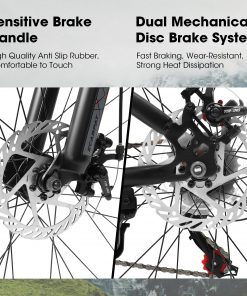 ECARPAT A24301 Mountain Bike 24 Inch Wheels