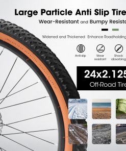 ECARPAT A24301 Mountain Bike 24 Inch Wheels