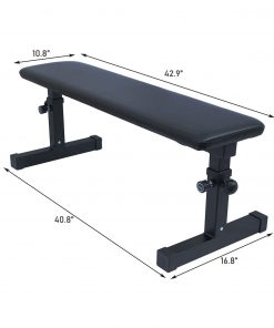 Height Adjustable Flat Weight Bench